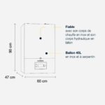 Chaudière MCR 2 35 BIC - chauffage et ballon d'eau chaude 45L