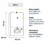 Chaudière MCR 2 XL 30 MI Chauffage et eau chaude micro-accumulée