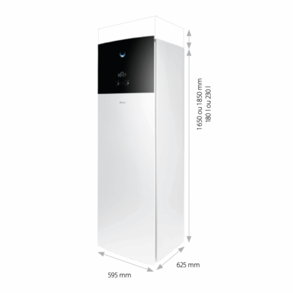 Daikin Altherma 3 R MT - Taille 12 avec ECS 230L - 2 zones