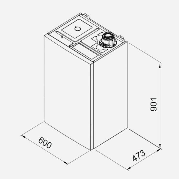 Chaudière MCR 2 35 BIC - chauffage et ballon d'eau chaude 45L