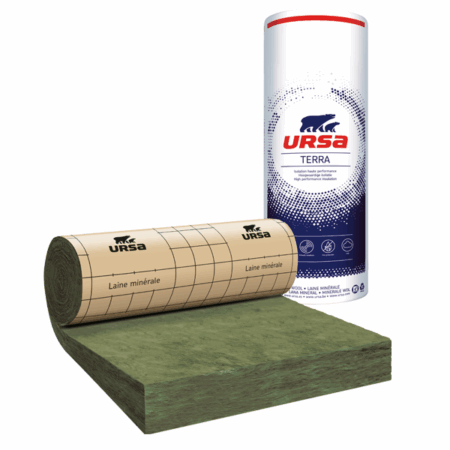 Rouleau laine de verre pour combles perdus et plafonds - Soufl'R Roll revêtu Kraft - R 7,00 m².K/W - 2,80 M x 1,20 M - ép. 280 MM