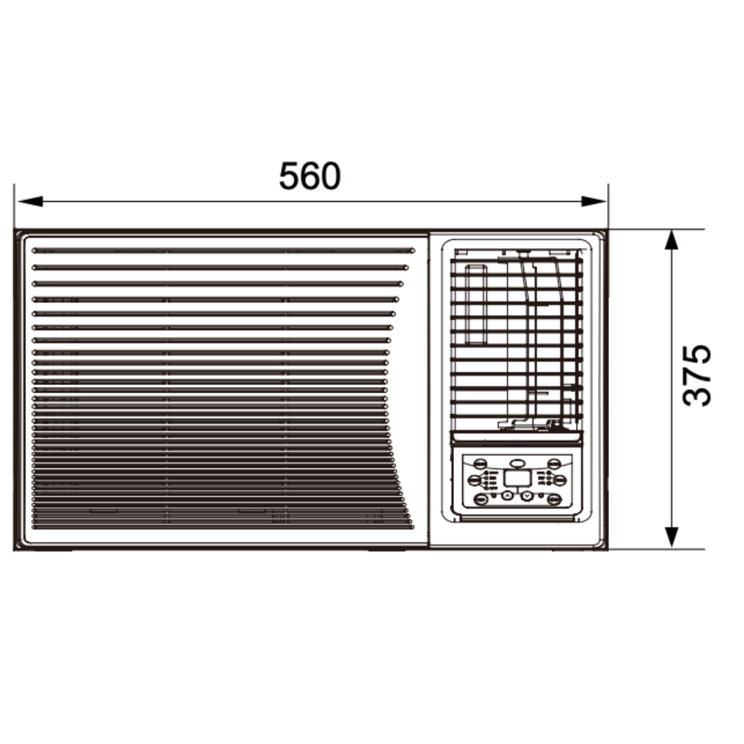 Climatiseur sans groupe extérieur WFAE Window 2,75 kWatts – Image 5